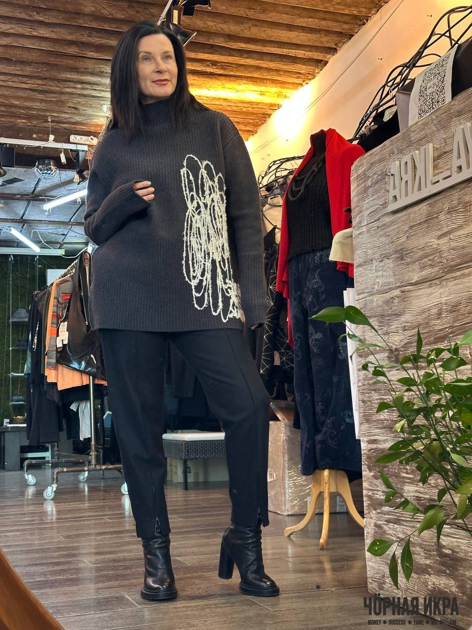 Зимний минимализм: технологичная куртка TreBarraBi и меринос Annette Görtz ❄️🌑