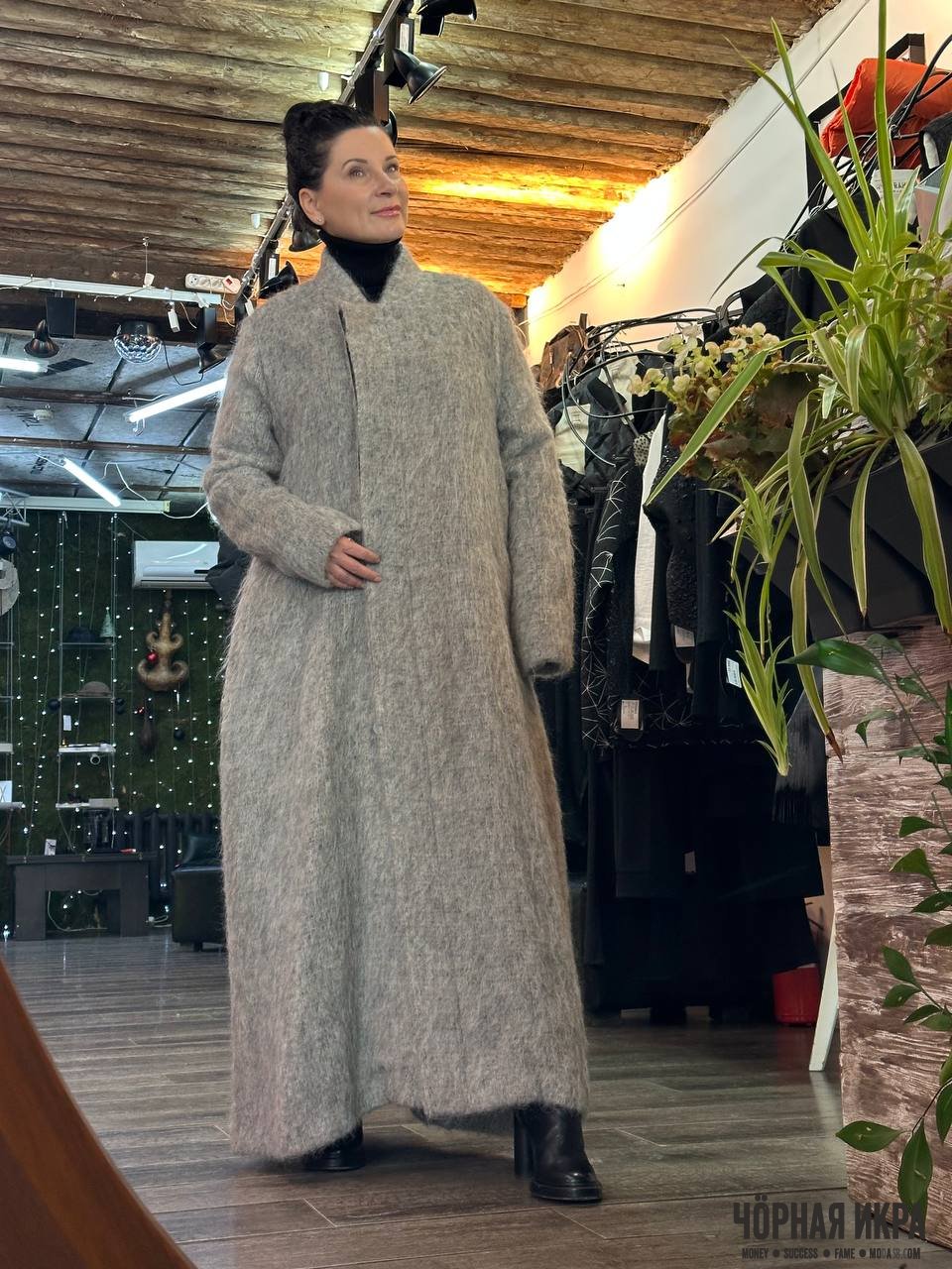 Нордический авангард: пальто с альпакой и мохером от Barbara I Gongini 🌑❄️