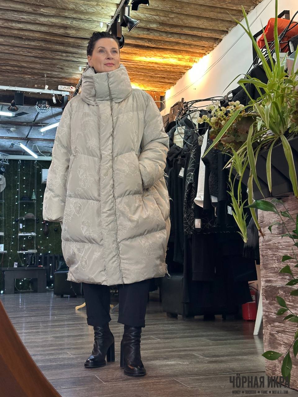 Безупречная зима: пуховик оверсайз от Annette Görtz ❄️🦢