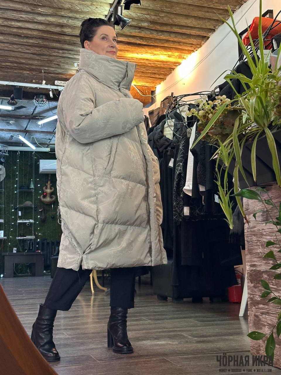 Безупречная зима: пуховик оверсайз от Annette Görtz ❄️🦢