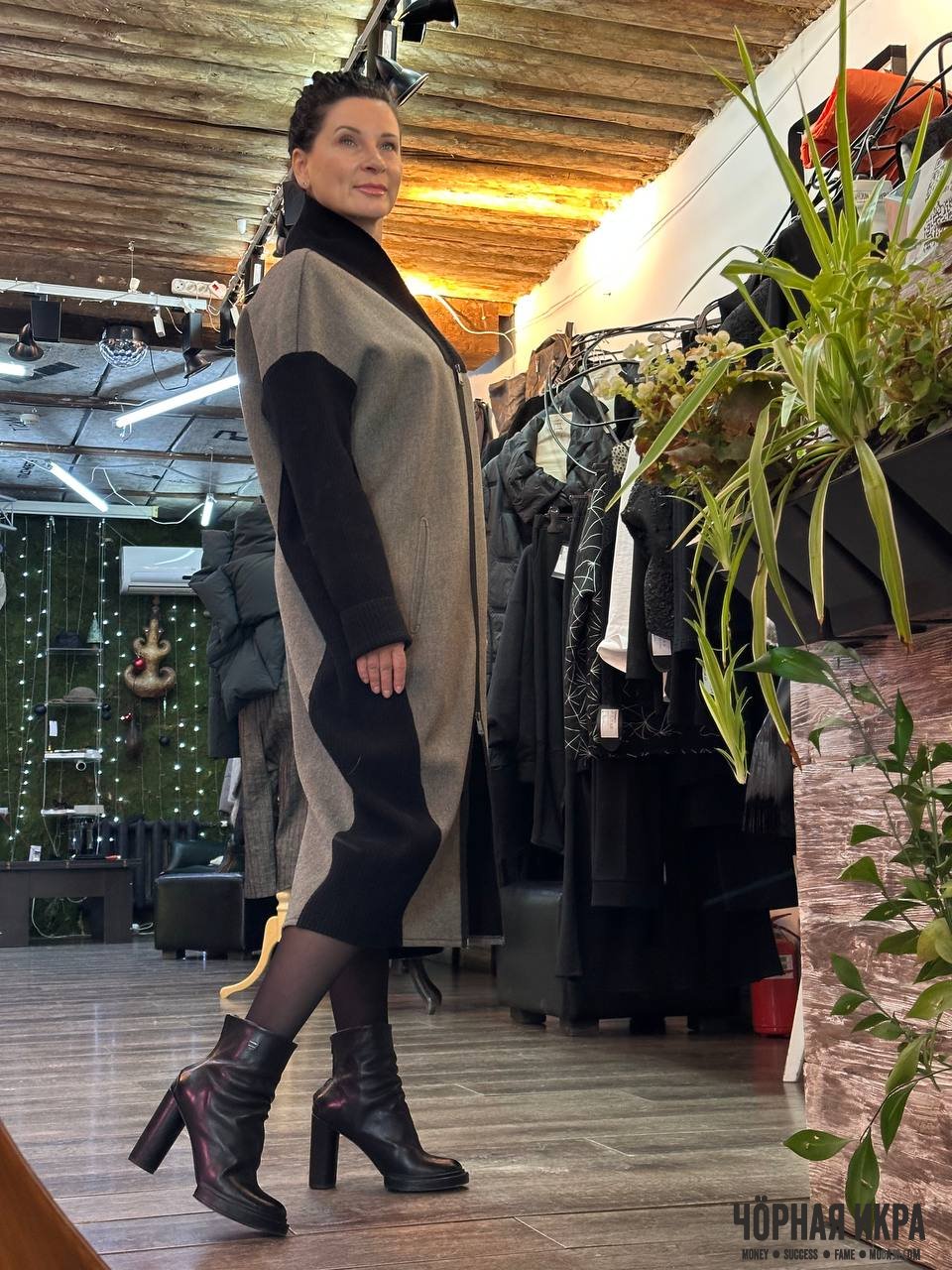 Текстурный интеллект: теплое платье Annette Görtz с шерстью и вискозой 🌑👗