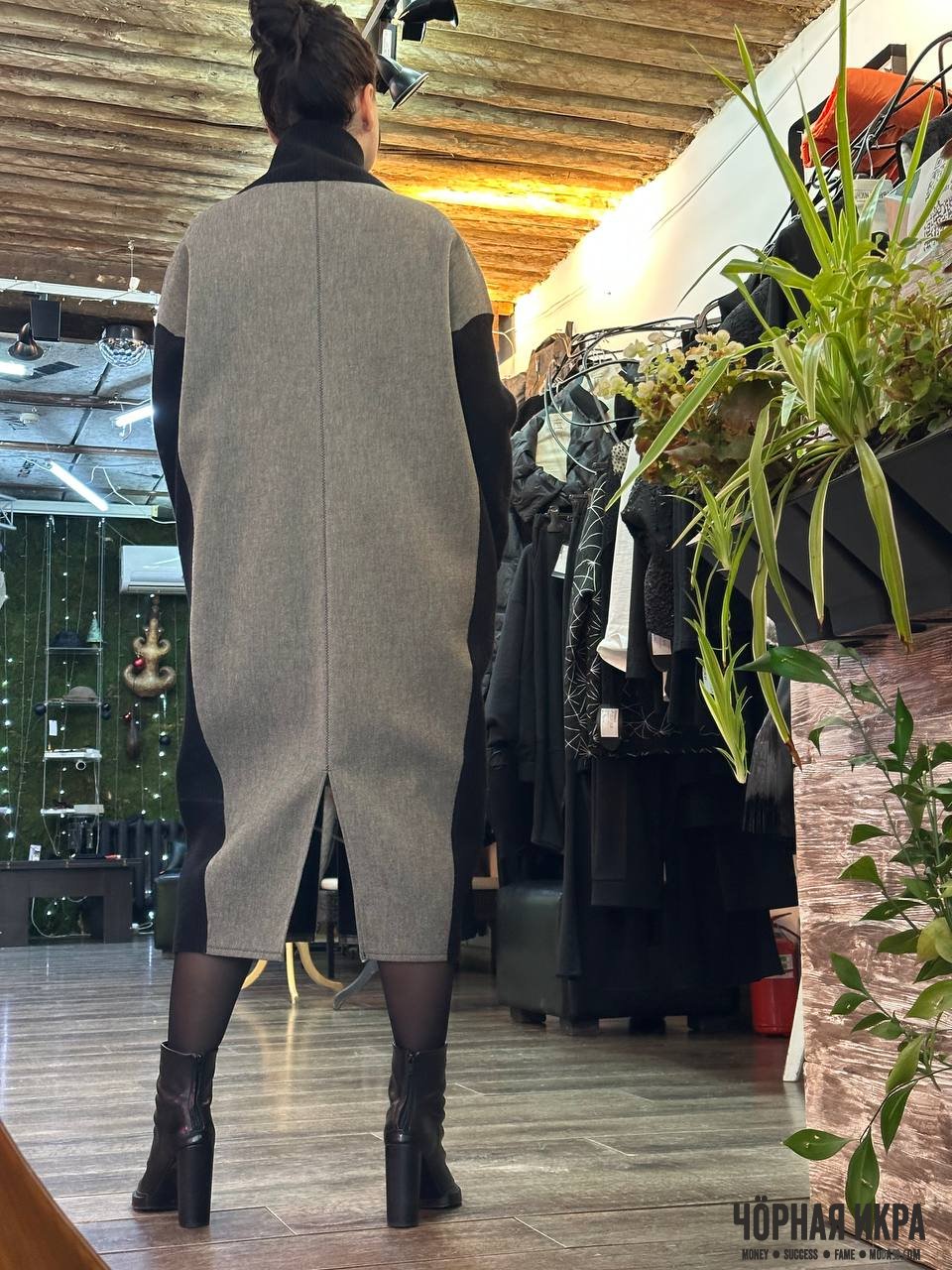 Текстурный интеллект: теплое платье Annette Görtz с шерстью и вискозой 🌑👗